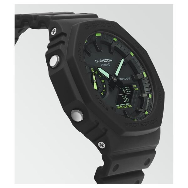 Reloj Casio GA-2100-1A3ER perfil lateral negro