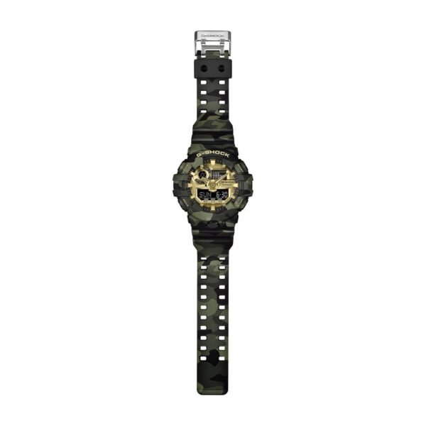 Reloj Casio GA-700CMG-3AER perfil lateral camuflaje verde