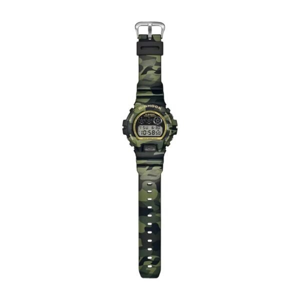 Reloj Casio DW-6900CMG-3ER camuflaje verde vista de perfil