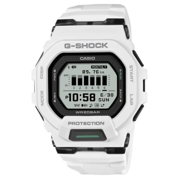 Reloj Casio GBD-200-7ER G-Squad blanco vista frontal