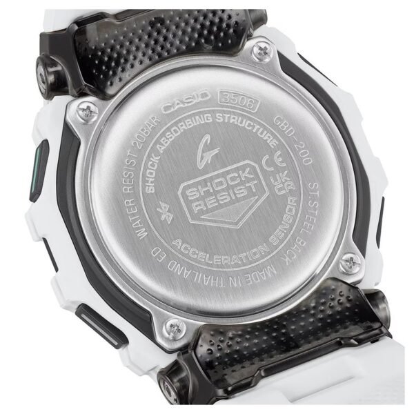 Reloj Casio GBD-200-7ER G-Squad tapa trasera de acero
