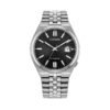 Reloj Citizen NK0030-51E Tsuyosa acero vista frontal esfera negra