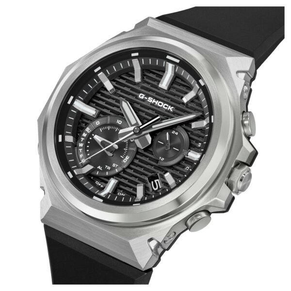 Casio GST-B1000-1AER G-STEEL perfil acero Reloj Casio GST-B1000-1AER G-STEEL vista de perfil bisel de acero