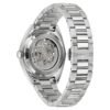 Bulova 96A293 tapa trasera Reloj Bulova 96A293 Surveyor tapa trasera de cristal con movimiento automático