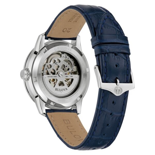 Reloj Bulova 96A330 Sutton tapa trasera de cristal con movimiento automático