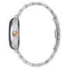 Reloj Bulova 98A319 Maquina vista de perfil con bisel azul y corona oro rosa