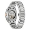 Reloj Bulova 98A319 Maquina tapa trasera de cristal con calibre automático a la vista