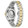 Bulova 98A338 tapa trasera Reloj Bulova 98A338 Surveyor tapa trasera de cristal con calibre automático a la vista
