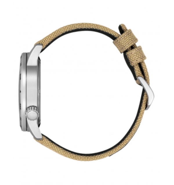 Citizen BM7550-10E perfil Reloj Citizen BM7550-10E OF Collection perfil esfera negra y correa de nailon beige