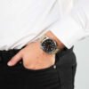 Citizen BM7550-10E modelo Reloj Citizen BM7550-10E OF Collection esfera negra y correa de nailon beige