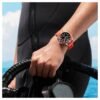Reloj Citizen BN0268-01E Promaster Diver's naranja en la muñeca