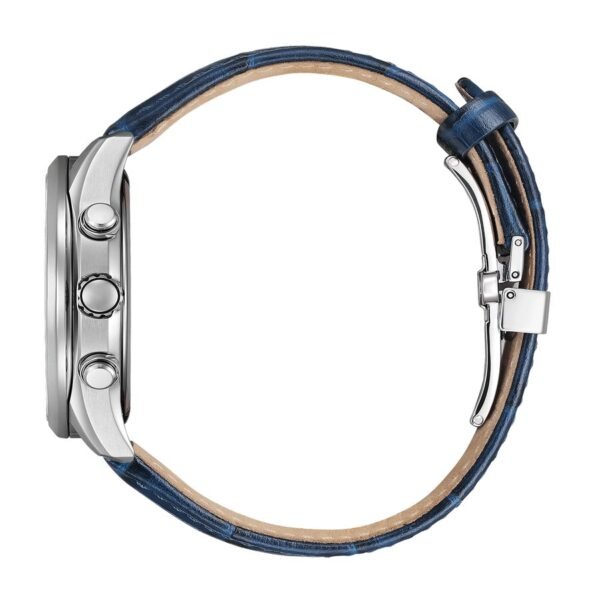 Reloj Citizen BY1030-09A Tsuki-yomi Moon Phase vista de perfil caja de acero