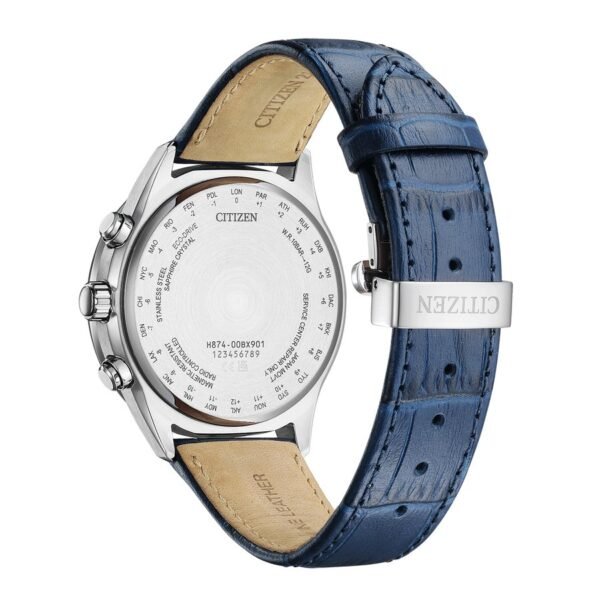 Reloj Citizen BY1030-09A Tsuki-yomi Moon Phase tapa trasera de acero