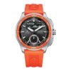 Citizen JV3000-13E frontal esfera negra Reloj Citizen JV3000-13E Promaster vista frontal esfera negra correa naranja