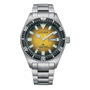 Citizen NY0120-52X frontal esfera amarilla Reloj Citizen NY0120-52X Promaster vista frontal esfera amarilla acero