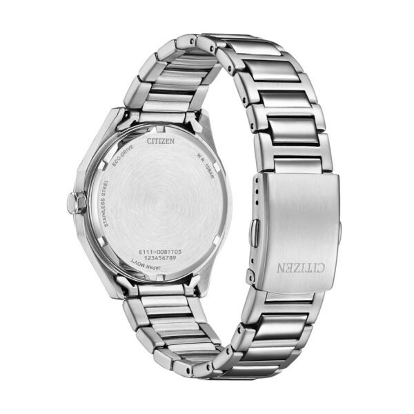 Reloj Citizen BM7620-83Y tapa trasera de acero a rosca y cierre desplegable
