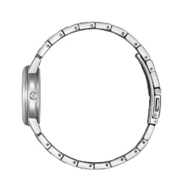 Reloj Citizen FE1244-72A Lady vista de perfil caja y pulsera de acero