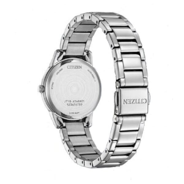 Reloj Citizen FE1244-72A Lady tapa trasera de acero y cierre desplegable