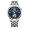 Citizen NH9131-73L esfera azul Reloj Citizen NH9131-73L vista frontal esfera azul open heart pulsera de acero