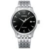 Citizen NJ0110-85E frontal Reloj Citizen NJ0110-85E automático vista frontal caja y pulsera de acero