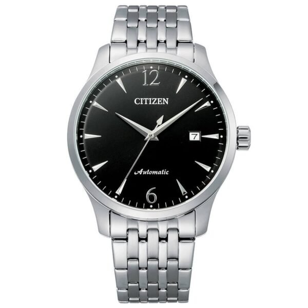 Citizen NJ0110-85E frontal Reloj Citizen NJ0110-85E automático vista frontal caja y pulsera de acero