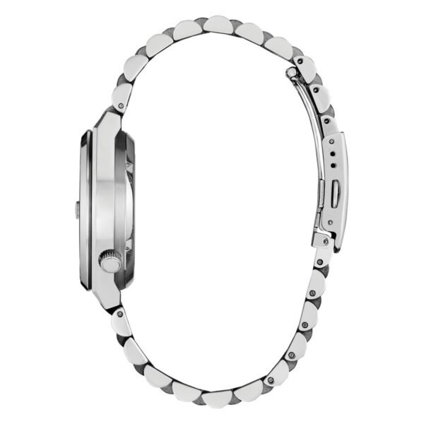 Citizen NJ0200-50W perfil Reloj Citizen NJ0200-50W Tsuyosa vista de perfil caja y pulsera de acero