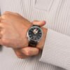 Citizen NH9131-14E esfera negra modelo Reloj Citizen NH9131-14E esfera negra open heart correa de piel negra