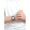 Reloj Citizen NY0120-52X Promaster esfera amarilla acero en muñeca